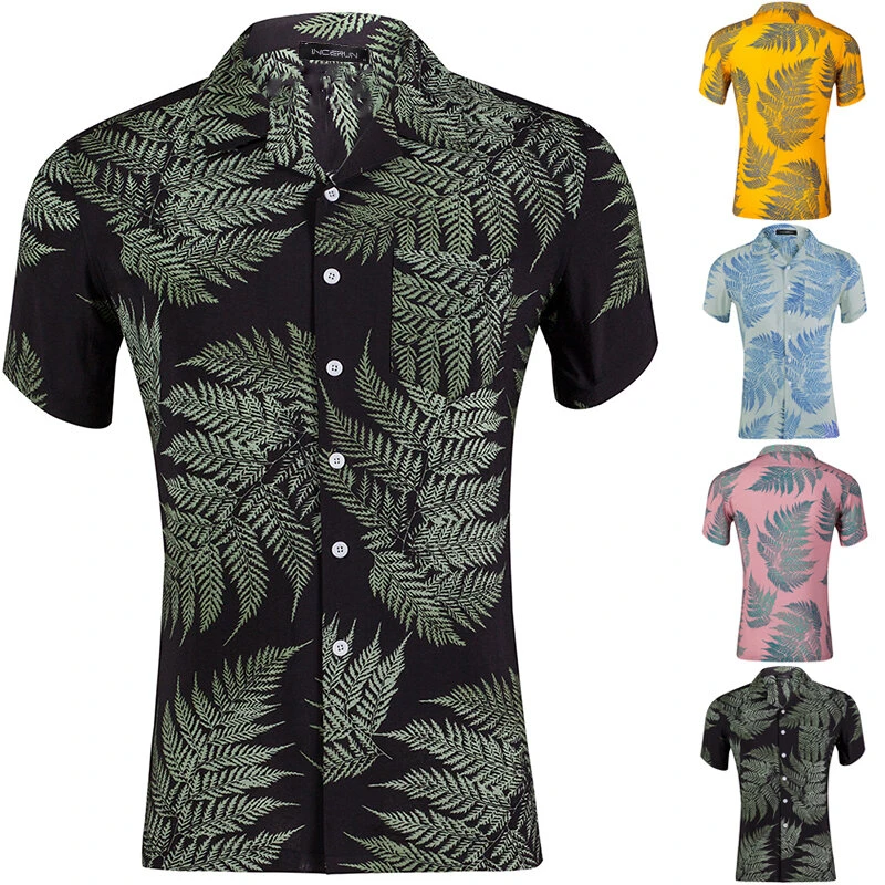 Mens Beach Shirts Hawaiian Holiday Short Sleeve Breathable Baggy Fancy Outdoor Camping Hiking Beach (image for) Mens Beach Shirts Hawaiian Holiday Short Sleeve Breathable Baggy Fancy Outdoor Camping Hiking Beach
